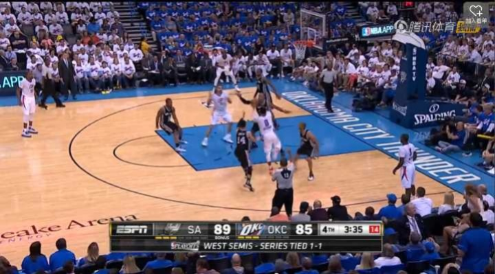 2016 NBA季后赛马刺vs雷霆 激动人心的对决